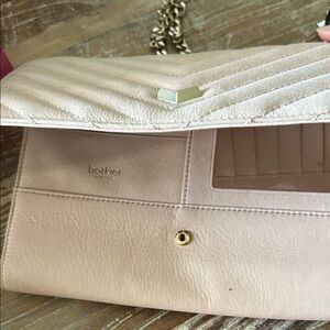 Botkier Beige Crossbody Bag with Gold Accents It can’t be turn into a clutch